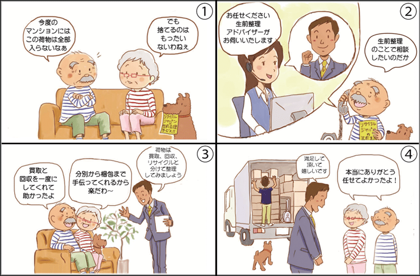 生前整理まで幅広く承ります